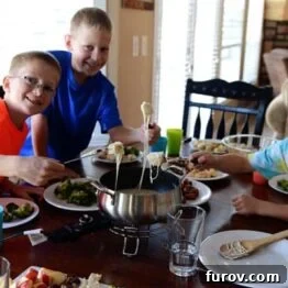 Our Family's Favorite Classic Cheese Fondue