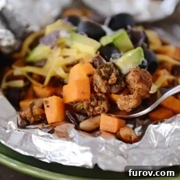 Foil Packet Sweet Potato Tacos