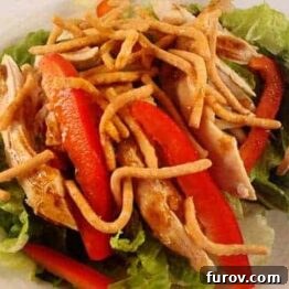 Delicious Asian Chicken Salad with Hoisin Vinaigrette