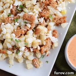 Pesto and Red Pepper Roasted Hash Browns
