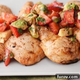 Grilled Chili-Lime Chicken with Strawberry Avocado Salsa