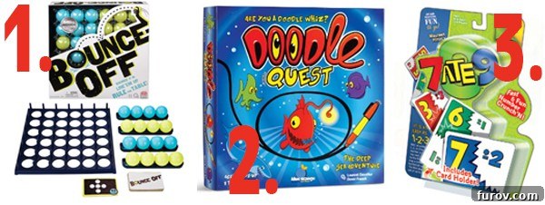 Three children enthusiastically playing Bounce Off, a game involving bouncing balls into grids, with vibrant game pieces.