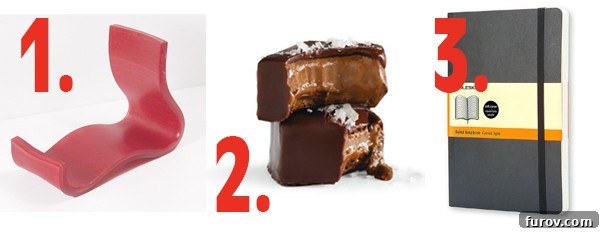 A collage of adult gift ideas, including gourmet chocolates, a stylish notebook, and luxurious hand cream.