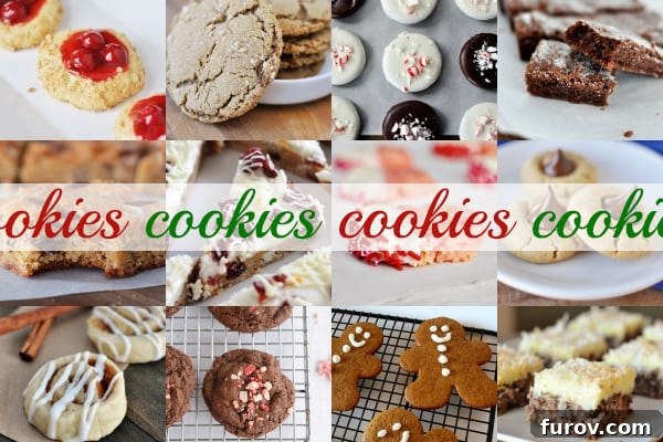 25 Crowd-Pleasing Recipes for the Ultimate Cookie Platter 2 Assortment of festive holiday cookies on a decorative plate, ready for gifting or enjoying