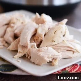 Cooked whole chicken on a platter.