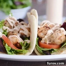 Grilled Lemon Chicken Wraps with Spicy Garlic Sauce