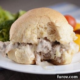 Turkey Swiss Sloppy Joes