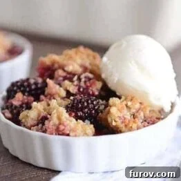 The Best Blackberry Crisp