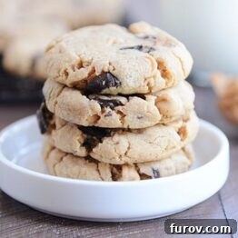 Velvety Soft Egg Free Peanut Butter Chocolate Chip Cookies 7 alt=""
