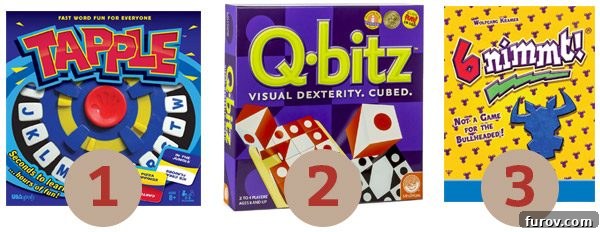 Mel's Holiday Gift Guide: Tapple, Qbitz, 6 Nimmt
