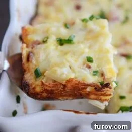 Cheesy Hash Brown Egg Breakfast Bake