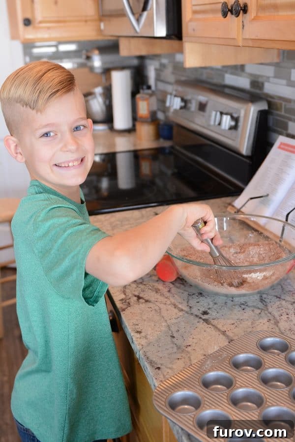 Child baking donuts for a summer business