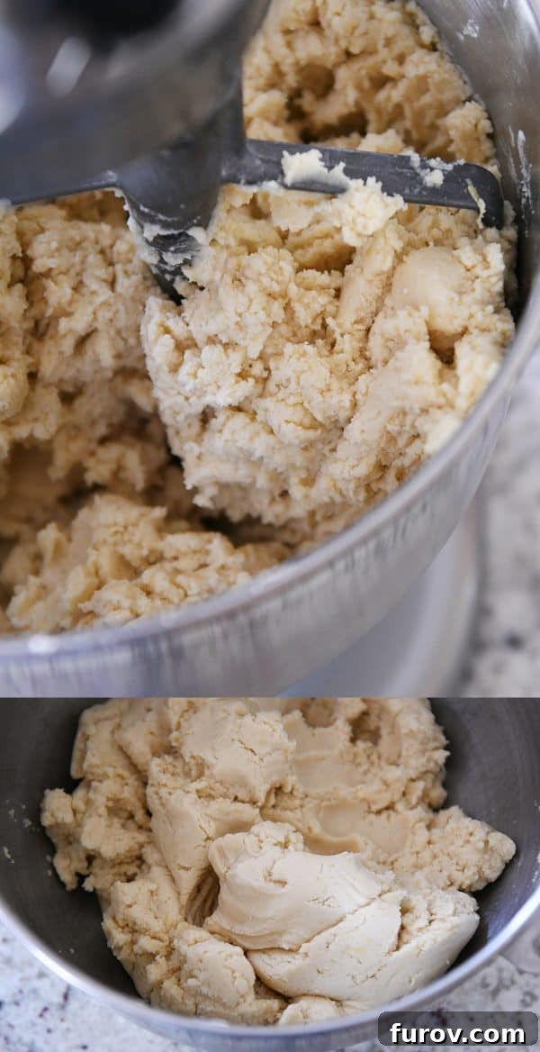 Easy Swig Lemon Sugar Cookies with Bright Lemon Frosting 5 Mixing dough for lemon swig sugar cookies.