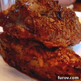 Fabulous BBQ Ribs, ready to be enjoyed.