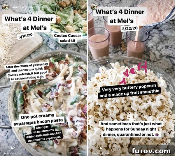 A home-cooked family meal