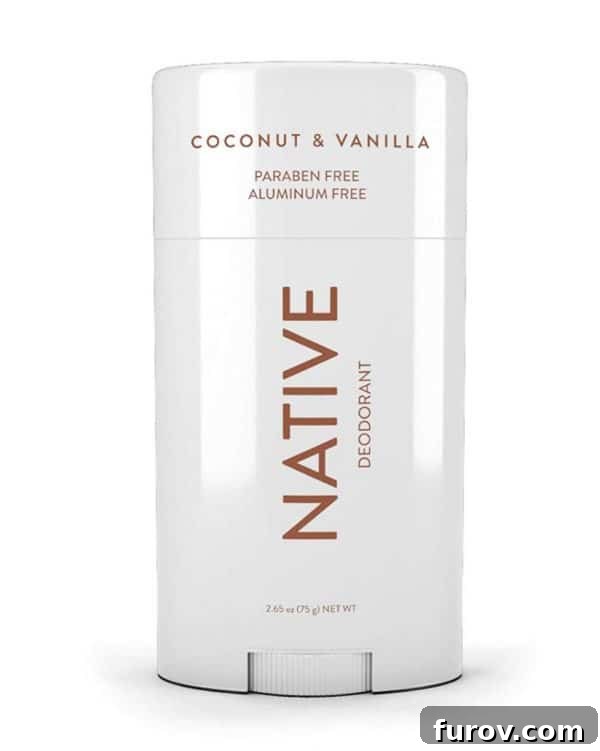 Various natural deodorant products