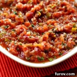 Divine One-Minute Salsa in a small white bowl.