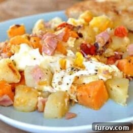 Ham and Sweet Potato Hash