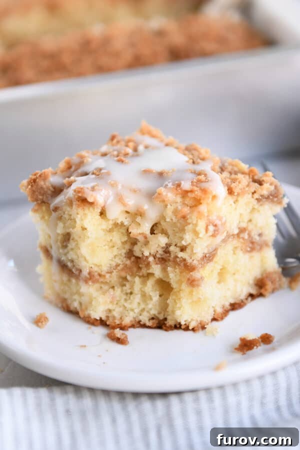 A coffee cake that failed to impress, appearing bland and dry despite positive reviews.