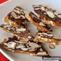 A delicious piece of homemade Almond Roca