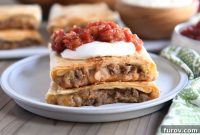 Crunchy Beef & Bean Rolls