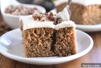 Spiced Apple Comfort Cake with Brown Butter Cream Cheese Swirl