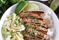 Honey Ginger Soy Glazed Chicken Bowls