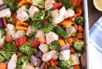 One-Pan Sticky Honey Garlic Chicken Dinner