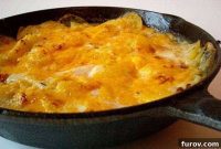 Blue and Gold Potato Gratin