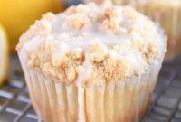 Bright Lemon Cream Cheese Crumble Muffins