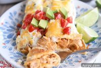 Zesty Honey-Lime Chicken or Pork Enchiladas