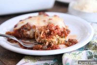 Golden Cheesy Zucchini Spaghetti Bake