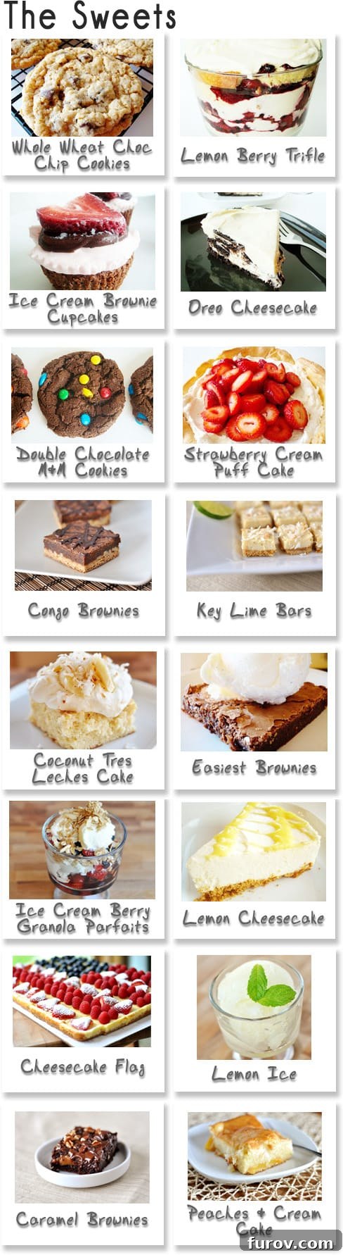 Delicious BBQ Dessert Recipes Collage for Menu Planning
