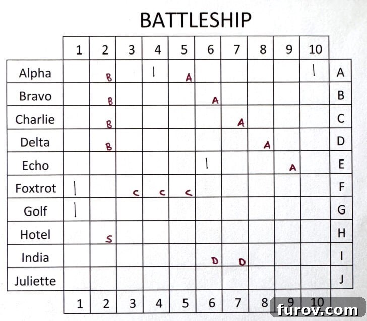 Pencil & Paper Naval Strategy 7 Paper Battleship Game