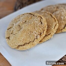 A delicious brown sugar crackle cookie, perfect for any occasion.