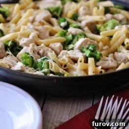 Skillet Creamy Lemon Chicken Pasta with Broccoli