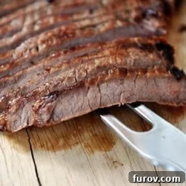 Grilled Honey and Ginger Marinated Flank Steak