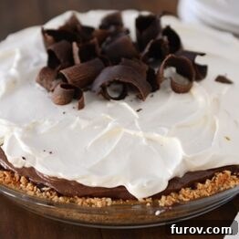 Salty Sweet Chocolate Pretzel Pie 5 A delicious slice of Chocolate Pudding Pretzel Pie