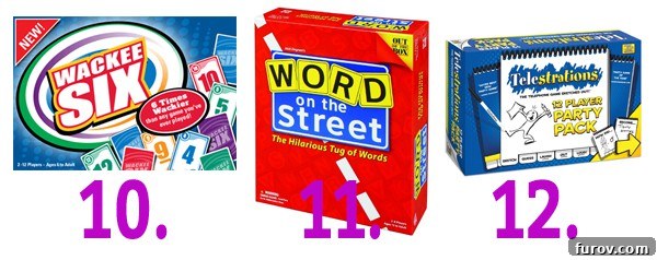 My Favorite Picks and a Small Mother's Day Gift Guide 6 Favorite family games including Wackee 6, Word on the Street, and Telestrations, alongside cherished writing pens, gourmet chocolates, and stylish sandals.