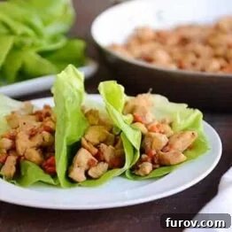 Cashew Chicken Lettuce Wraps