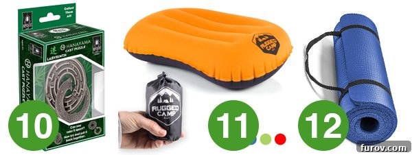 Brain Teasers and Camping Pillow