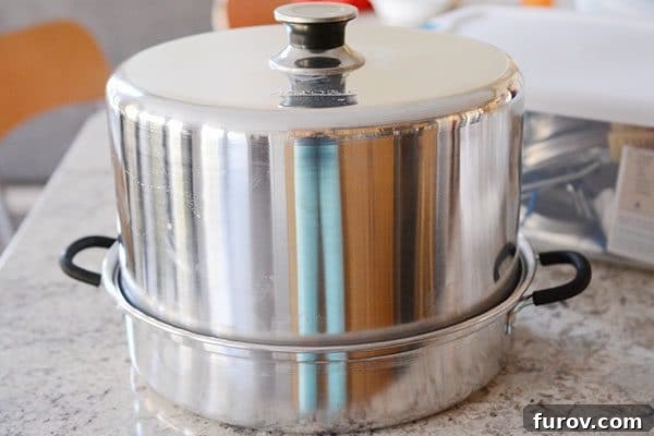The Essential Home Canning Collection My Best Books Recipes and Resources 7 A steam canner in action, showing jars being processed with steam.