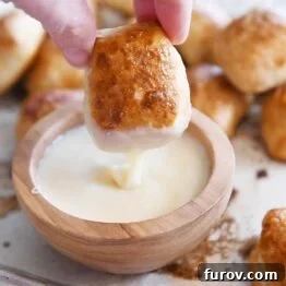 Irresistible Homemade Pretzel Bites 21 dipping easy homemade soft pretzel bites in homemade cheese sauce